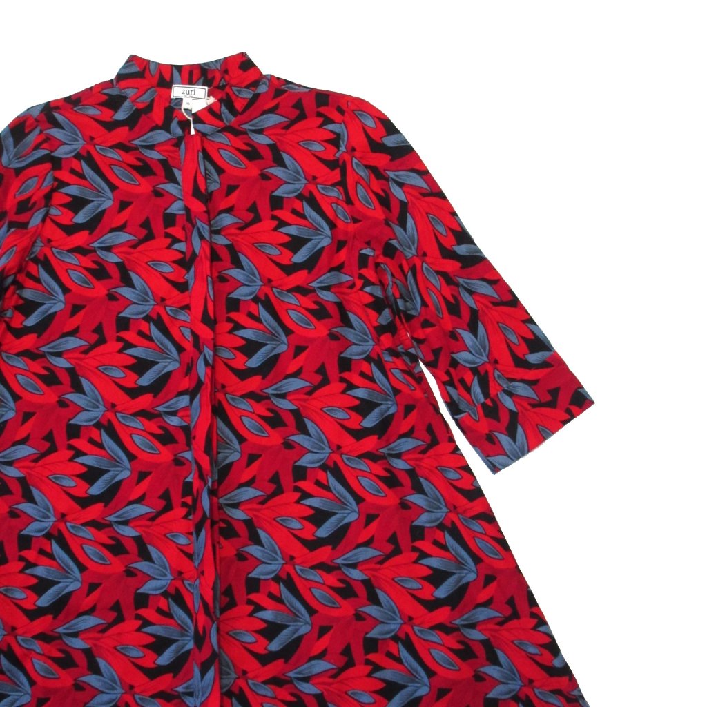 Nwt Zuri Kenya Just One Dress In Celosia Cotton Button Down Shirtdress Xs — image 2 of 5